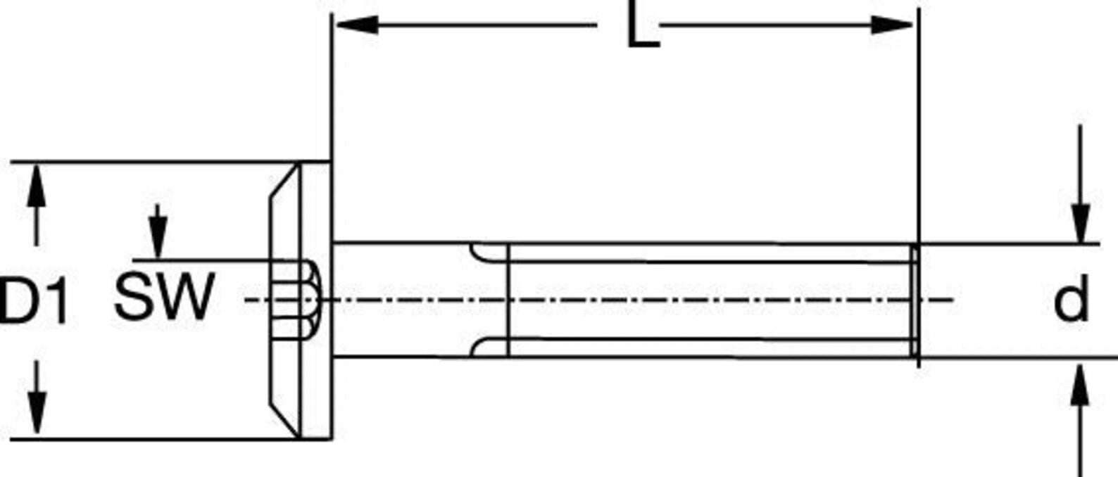 Type KF bolt M6