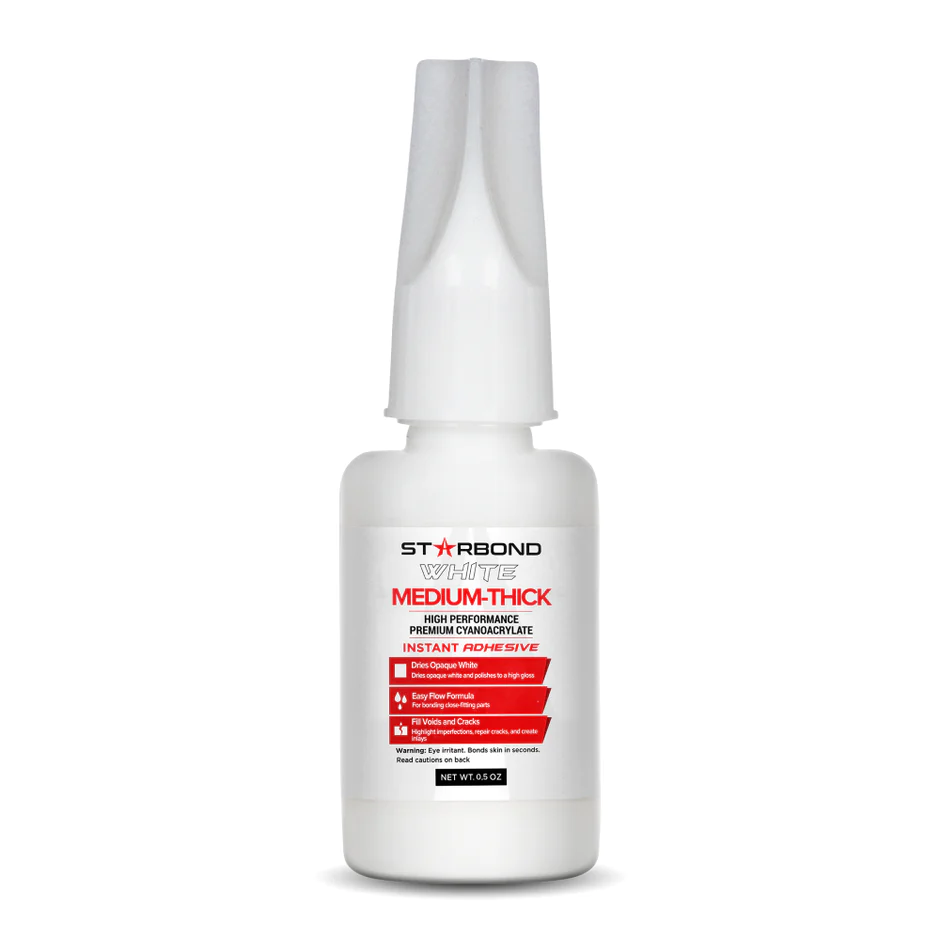 Starbond White Medium-Thick Cyanoacrylate (CA) - Super Glue (Heavy-Medium), DW-500